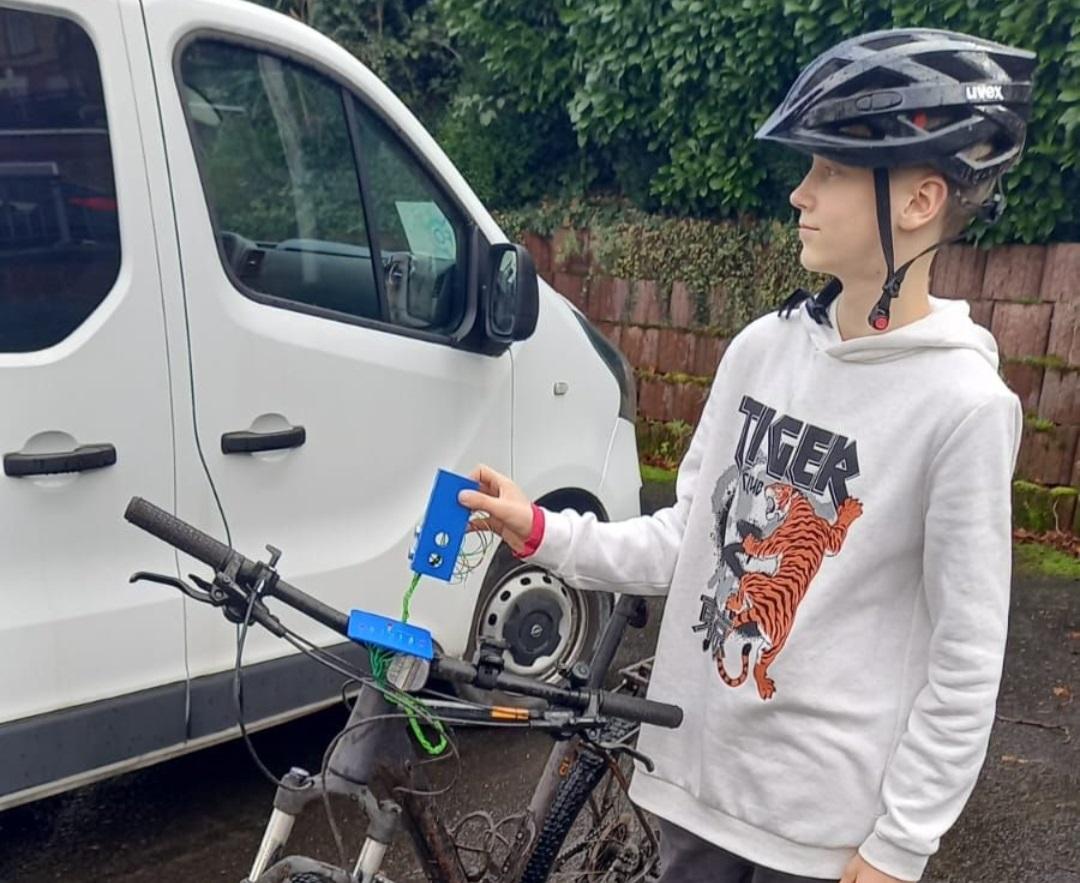 Abstandmessung für das Fahrrad